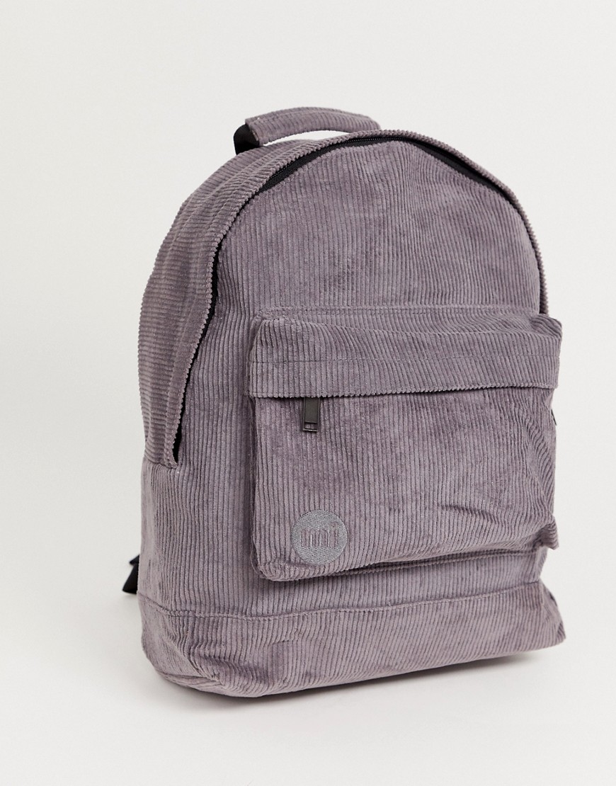 Mi-Pac Premium Cord backpack in grey 17l