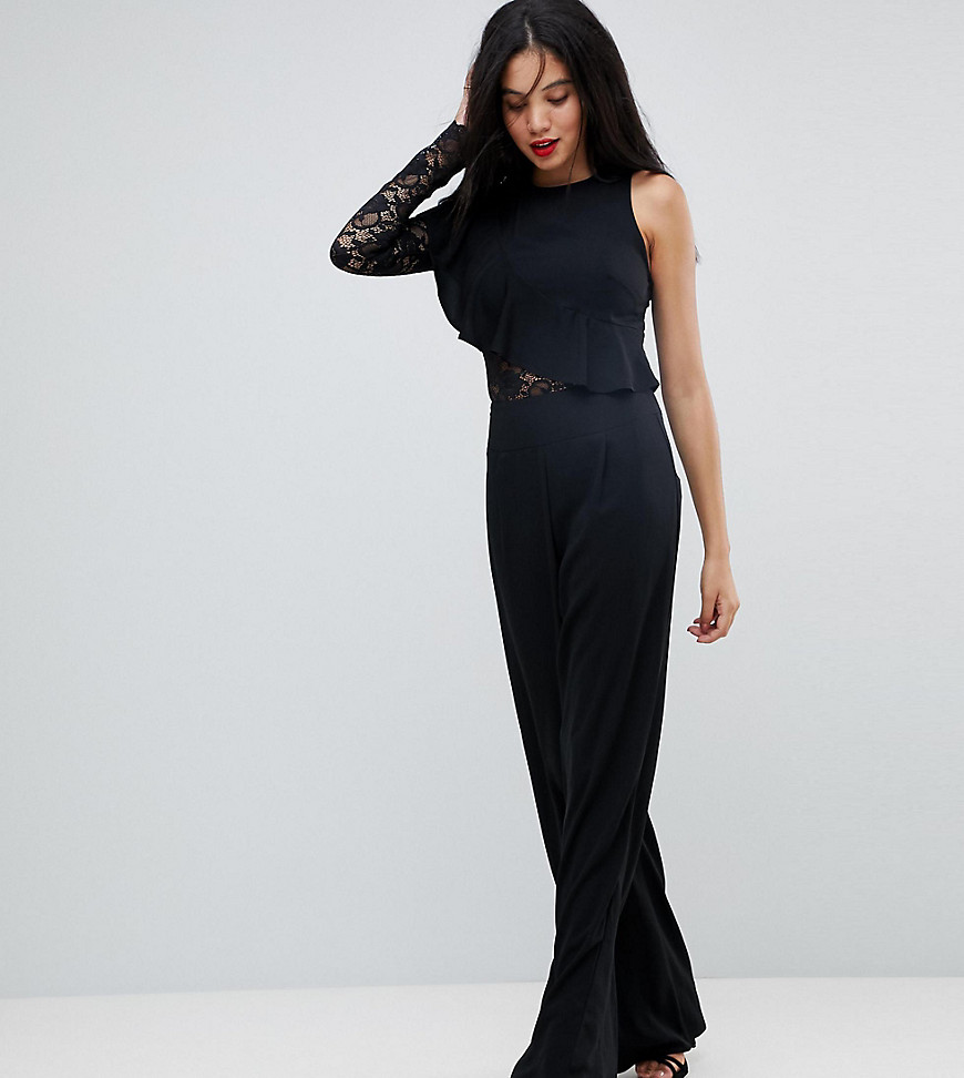 Missguided Tall One Sleeve Wide Leg Jumpsuit