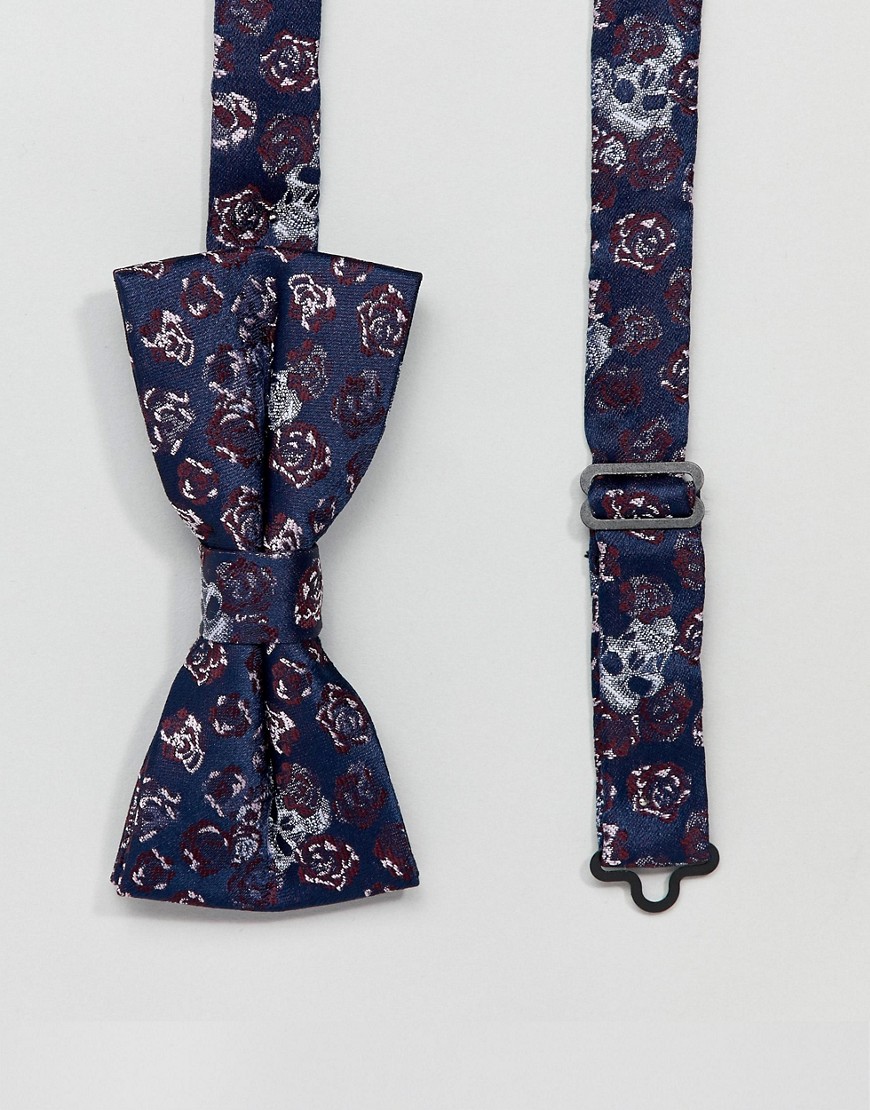 Twisted Tailor bow tie with skull jacquard