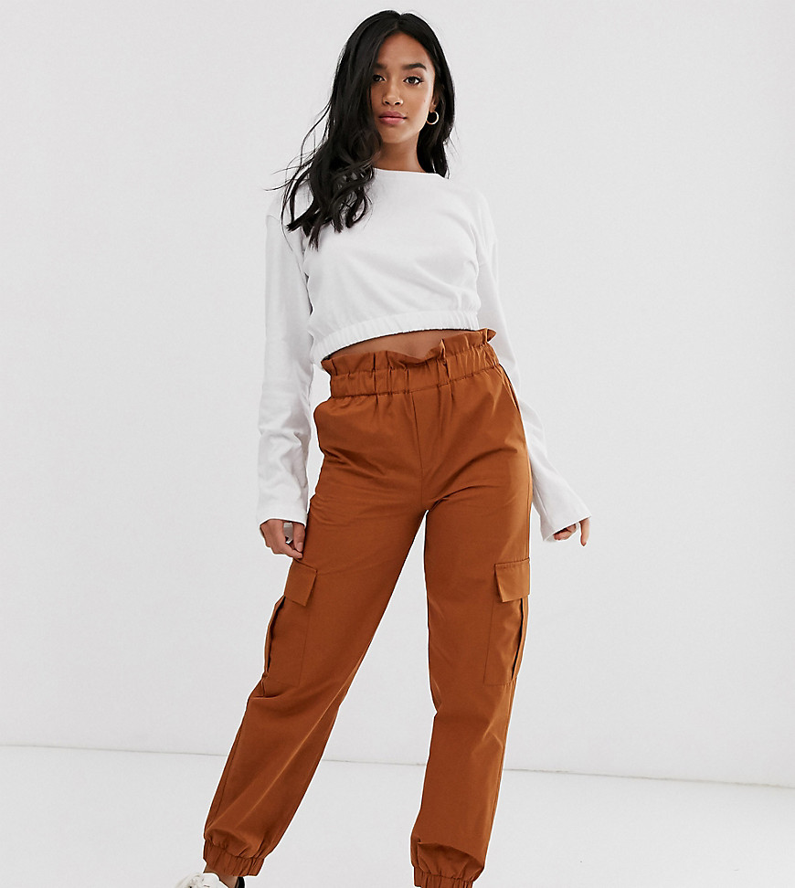 Only Petite cargo trouser with pocket detail