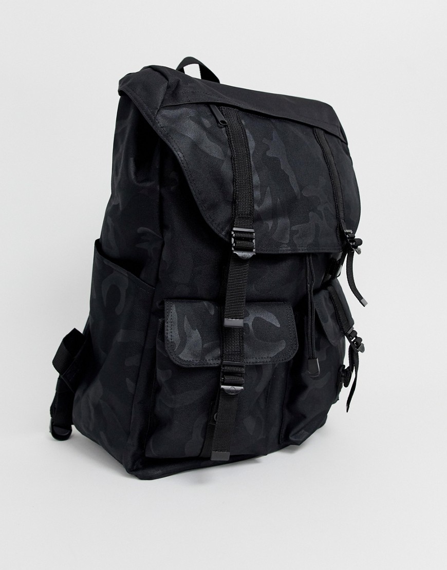 Herschel Supply Co Buckingham 33l camo print backpack in black