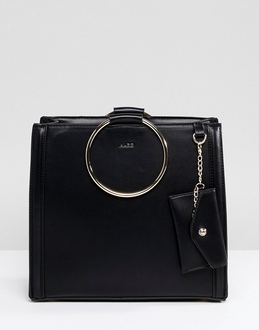 ALDO Tote Shopper Bag With Circle Ring Handle Detail