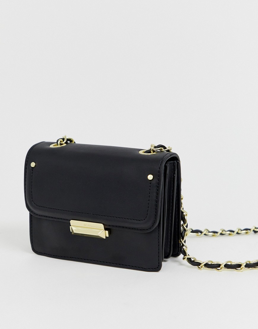 BCBGeneration lock detail cross body bag with chain detail strap
