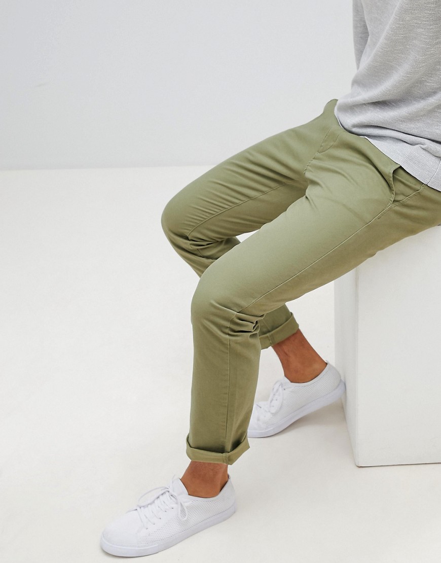Selected Homme regular fit chinos - Olive branch