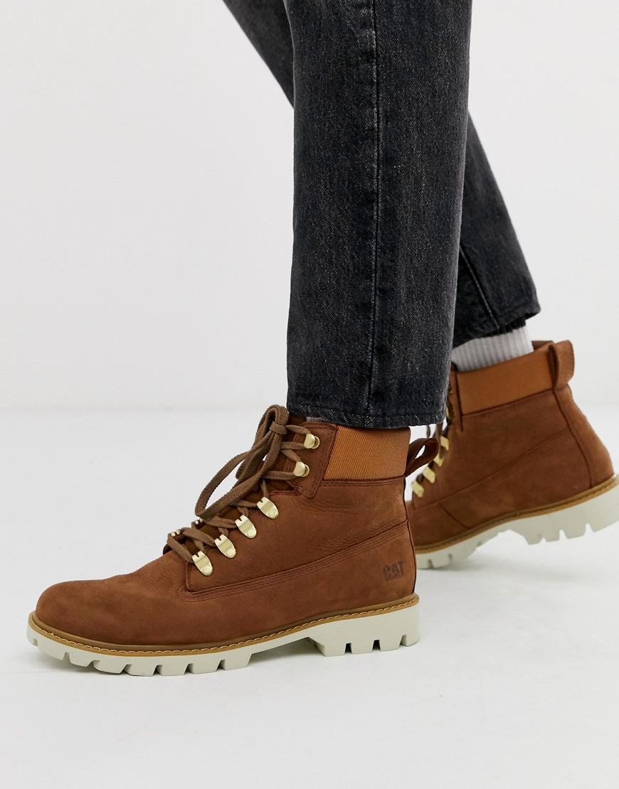 Caterpillar lexicon leather hiker boot in brown