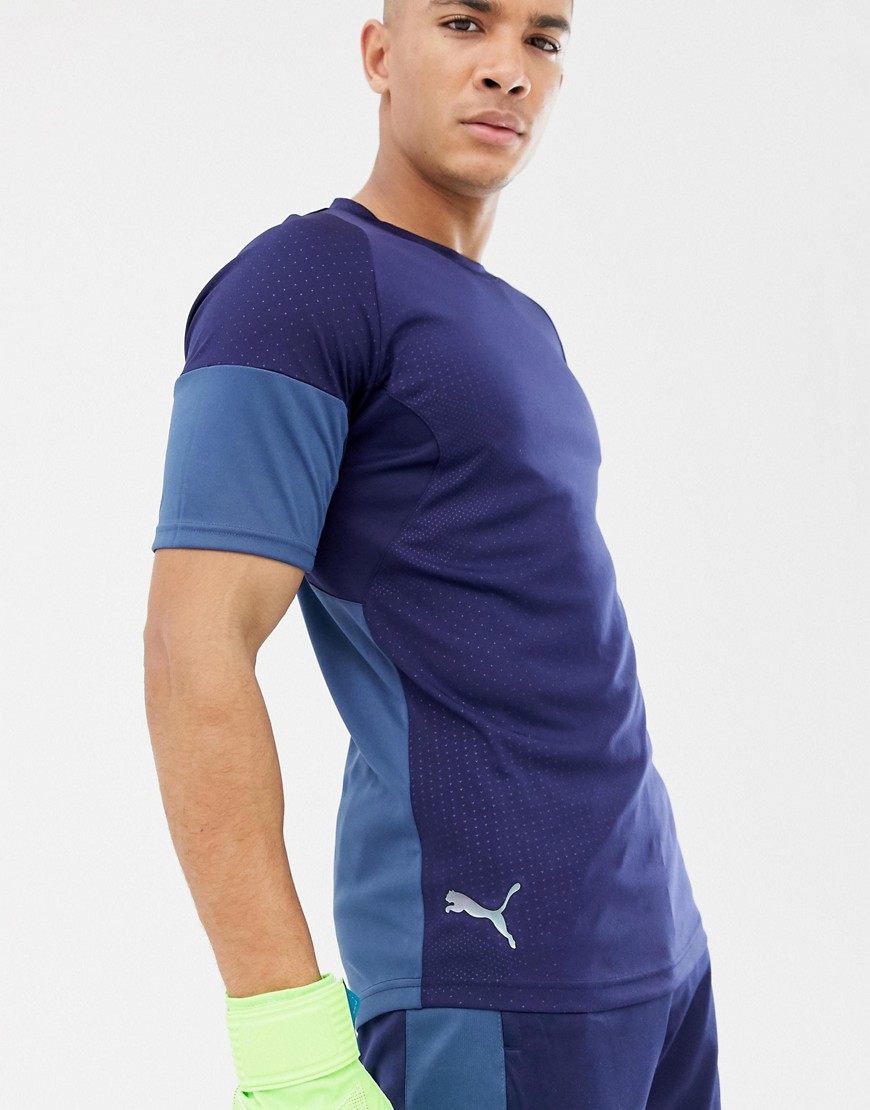 Puma Football Graphic T-Shirt In Navy 655783-03