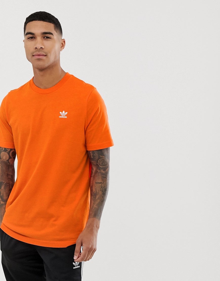 adidas Originals essentials t-shirt in orange