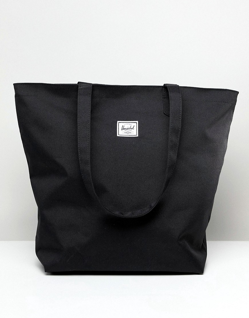 Herschel Mica Black Shopper Tote Bag