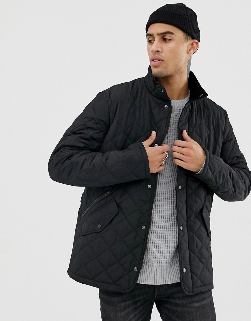 Barbour Chelsea Sports quilted jacket in black