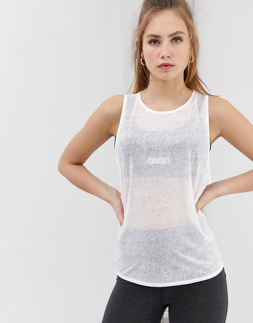 ASOS 4505 sheer athleisure vest with 4505 logo