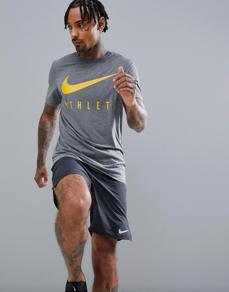 Nike Training Athlete T-Shirt In Grey 739420-071