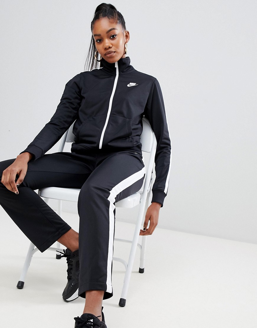 Nike Black Side Stripe Tracksuit Co-Ord Set