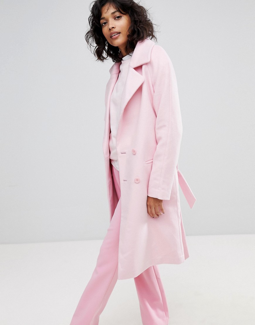 2NDDAY Livia Double Breasted Coat - Pink