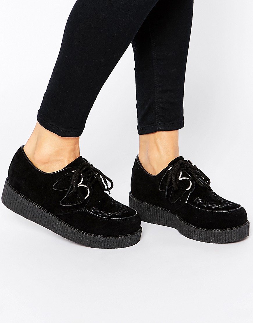 Truffle Collection | Truffle Collection Lace Up Creeper Shoes at ASOS