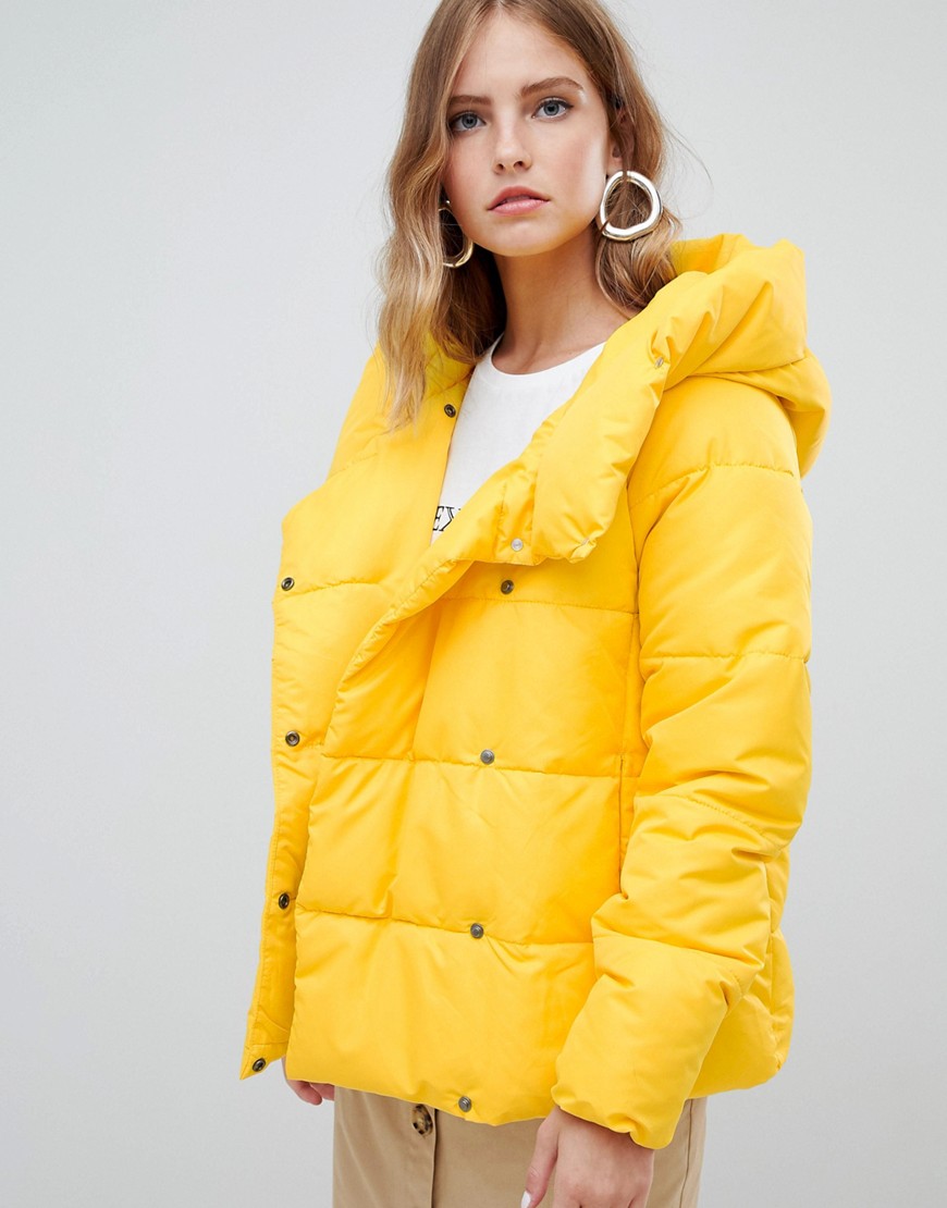 Only quilted padded jacket - Lemon