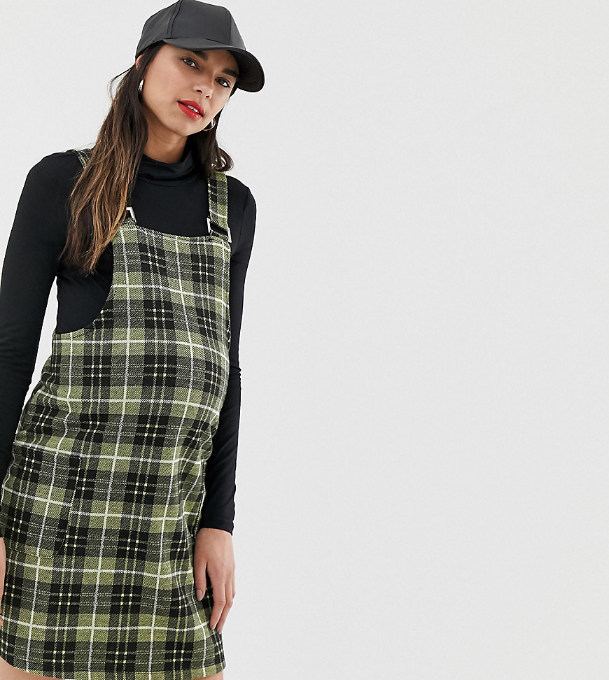 New Look Maternity pinny in yellow check