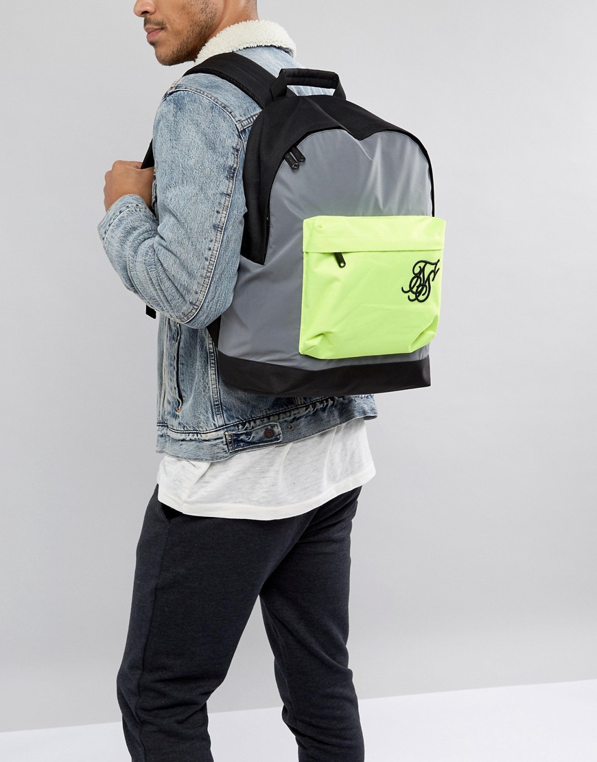 SikSilk backpack in reflective