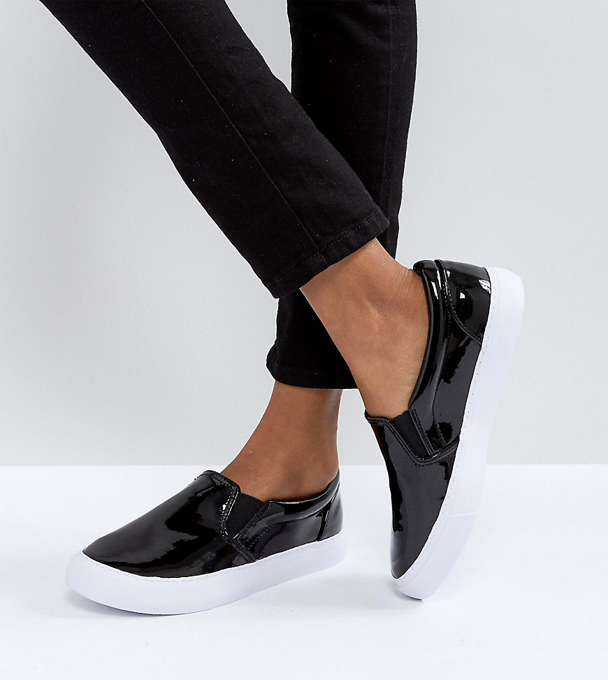 Asos Design Asos Dianna Slip On Sneakers-black