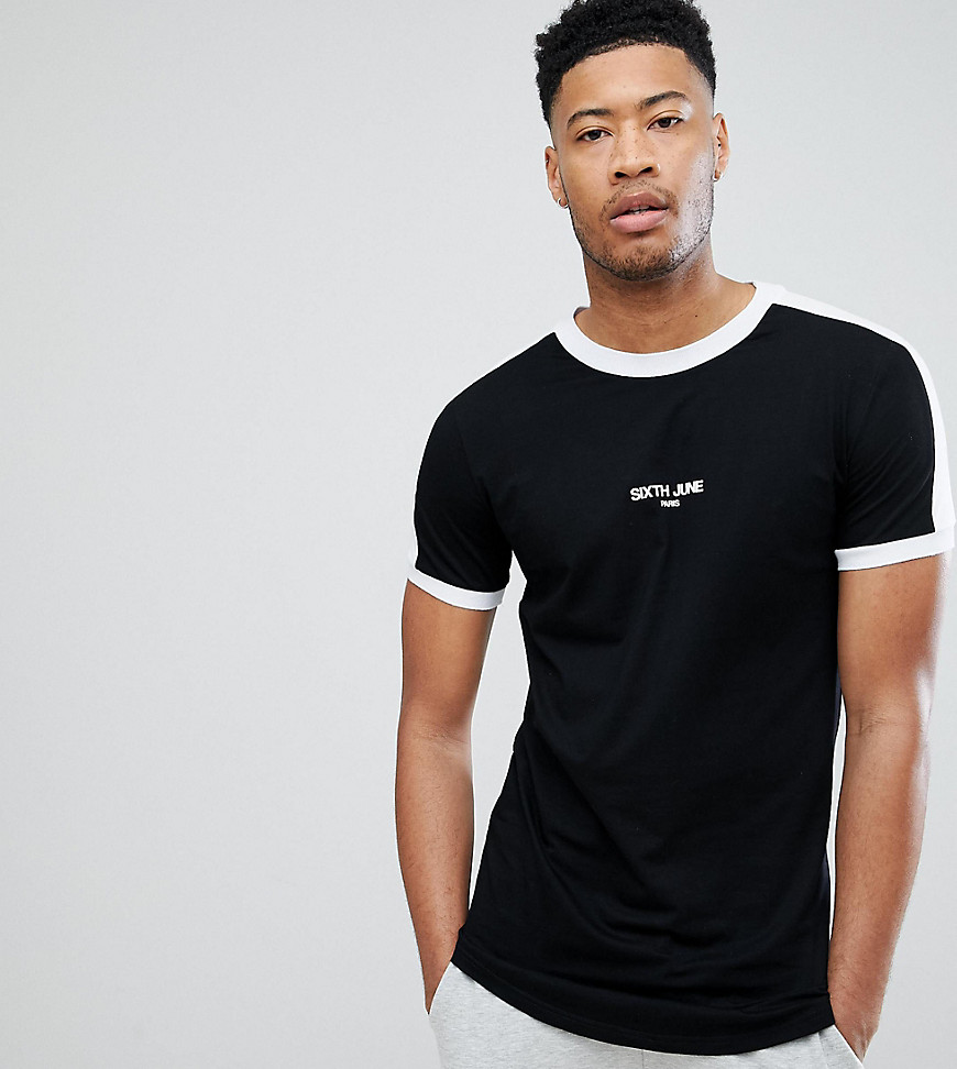 Sixth June muscle t-shirt in black exclusive to ASOS