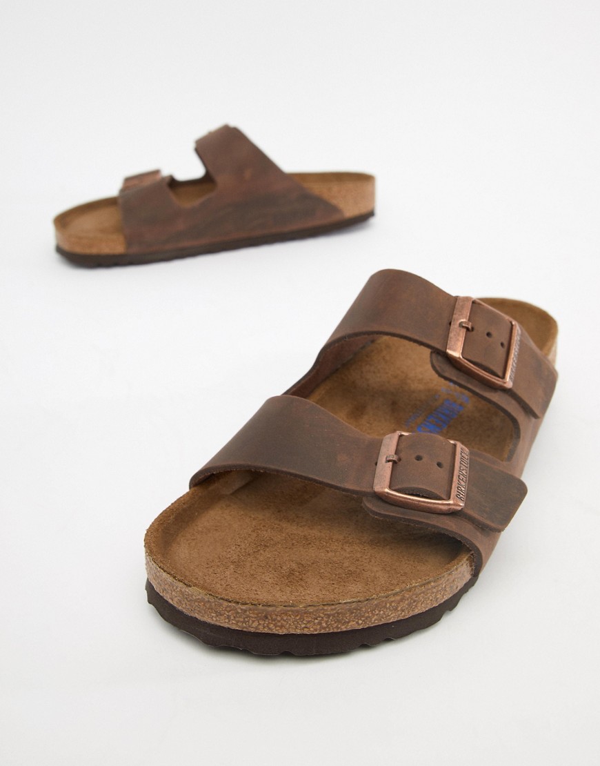 Birkenstock Arizona sandals in habana oiled leather - Brown