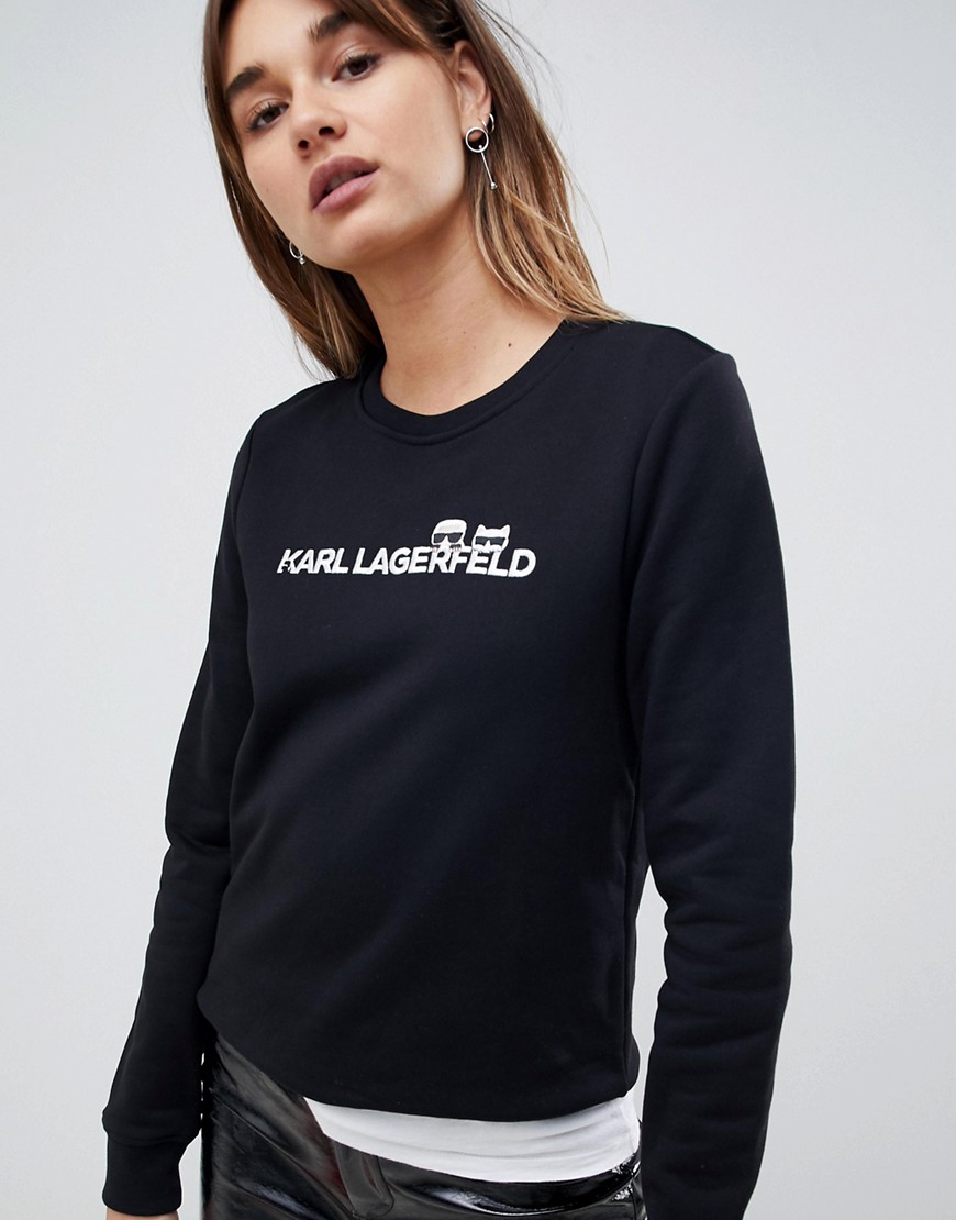 Karl Lagerfeld Choupette logo sweater