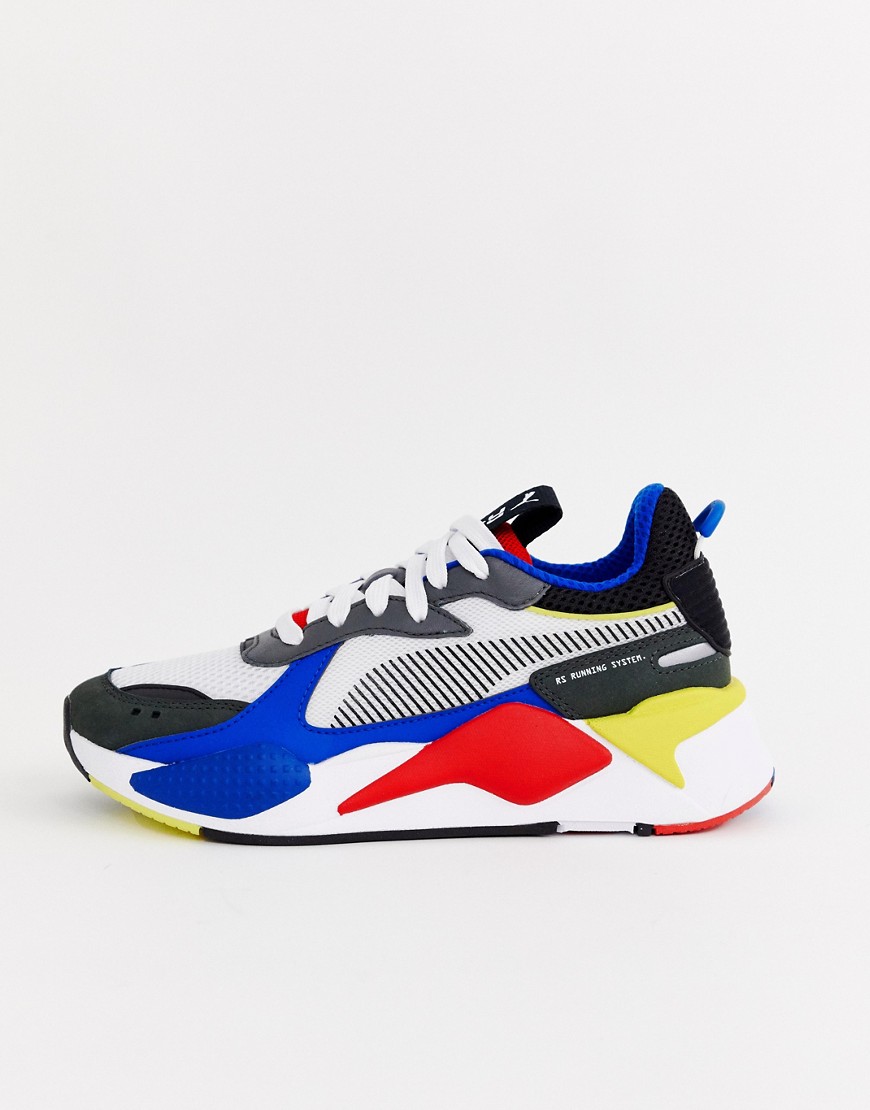 Puma Rs-X Toys blue and red trainers