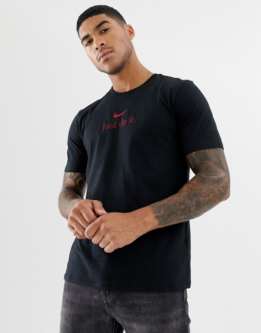 Nike JDI Embroidered T-Shirt In Black AA6588-010
