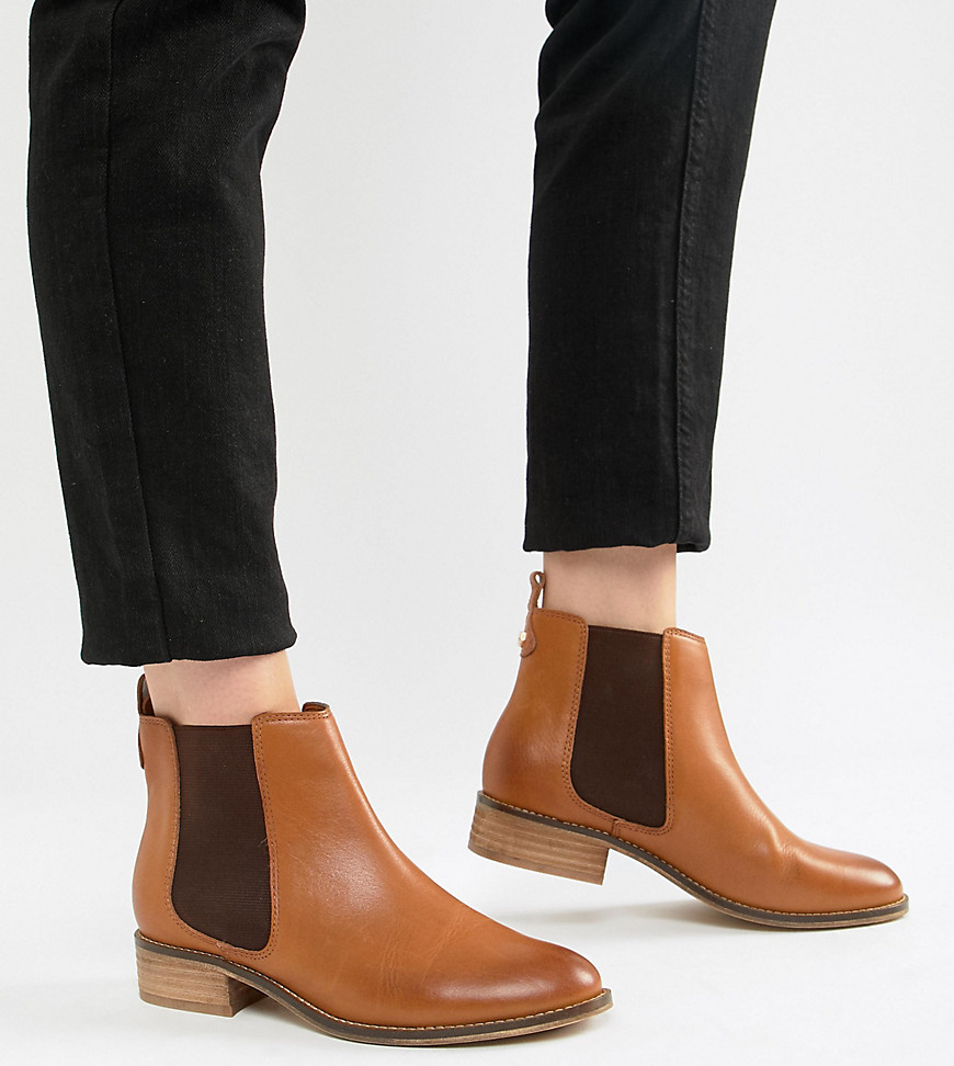 Carvela Leather Flat Chelsea Boots