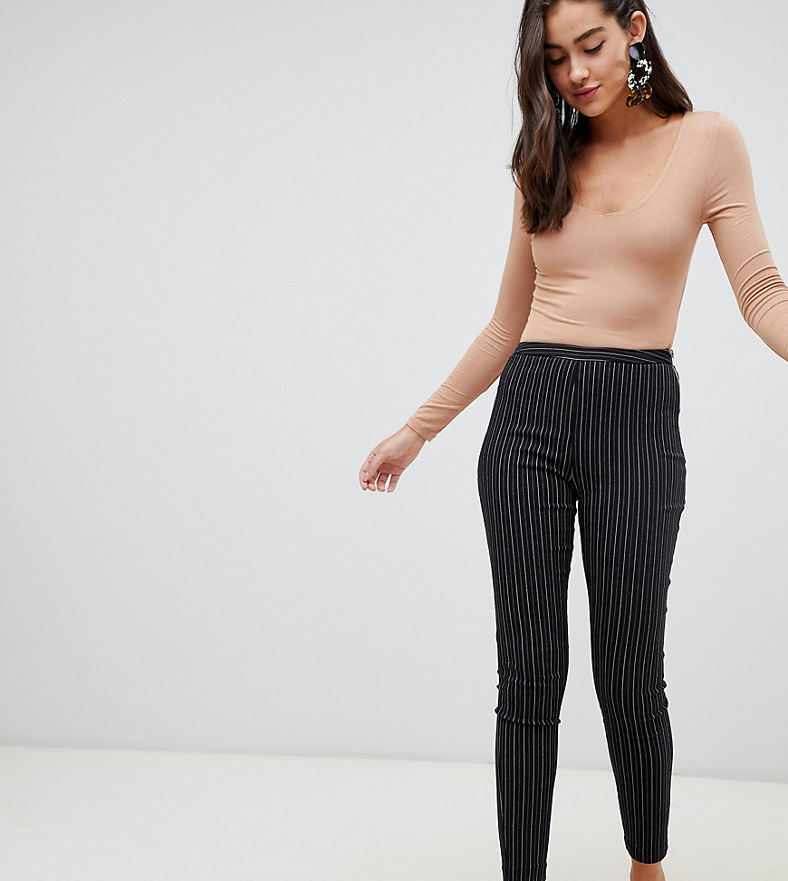 New Look slim leg trousers with pinstripe