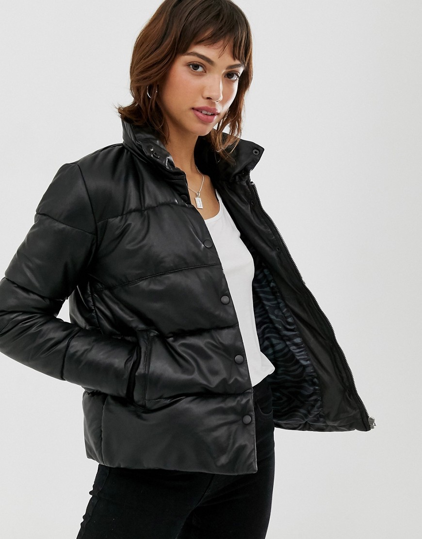 Goosecraft leather padded jacket