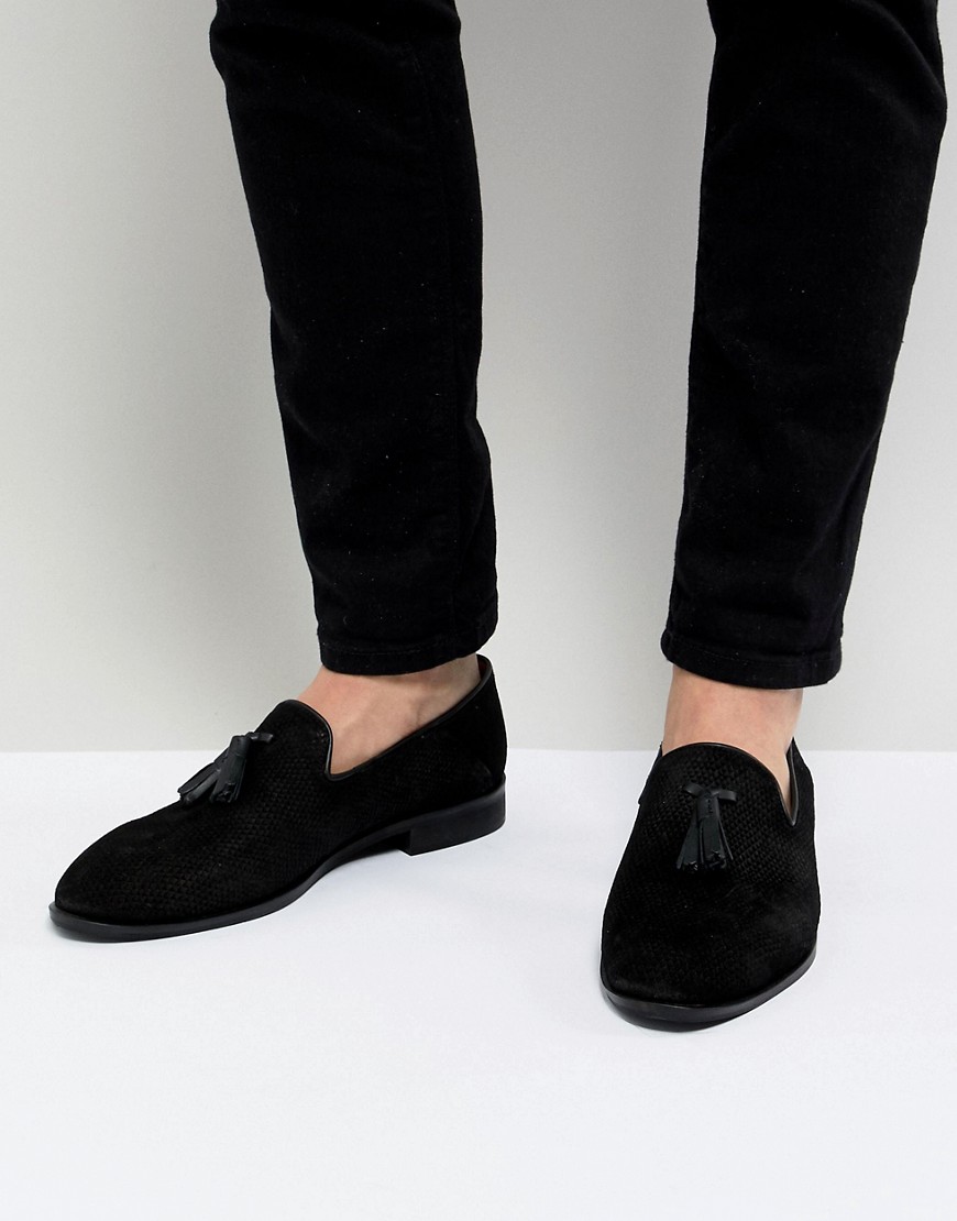 House Of Hounds Bain Tassel Loafers In Black