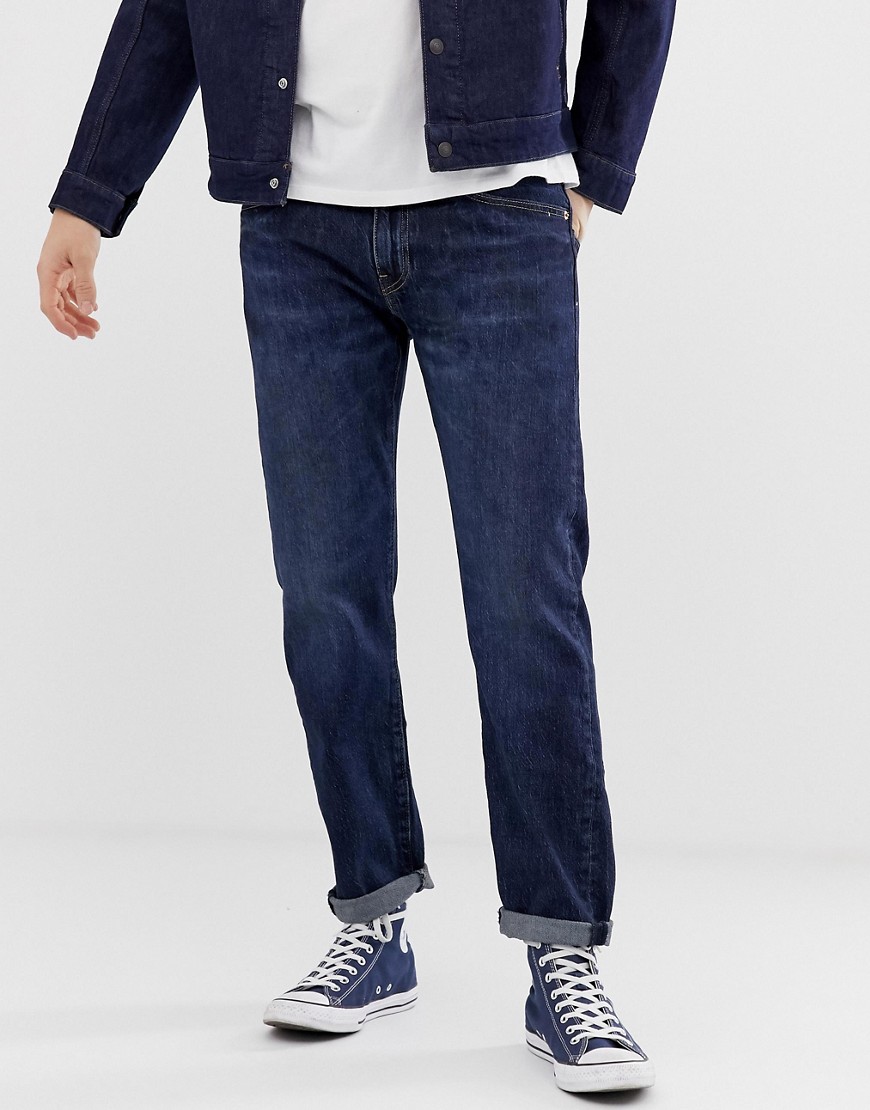 Levi's 502 regular tapered fit jeans in pauper dark wash