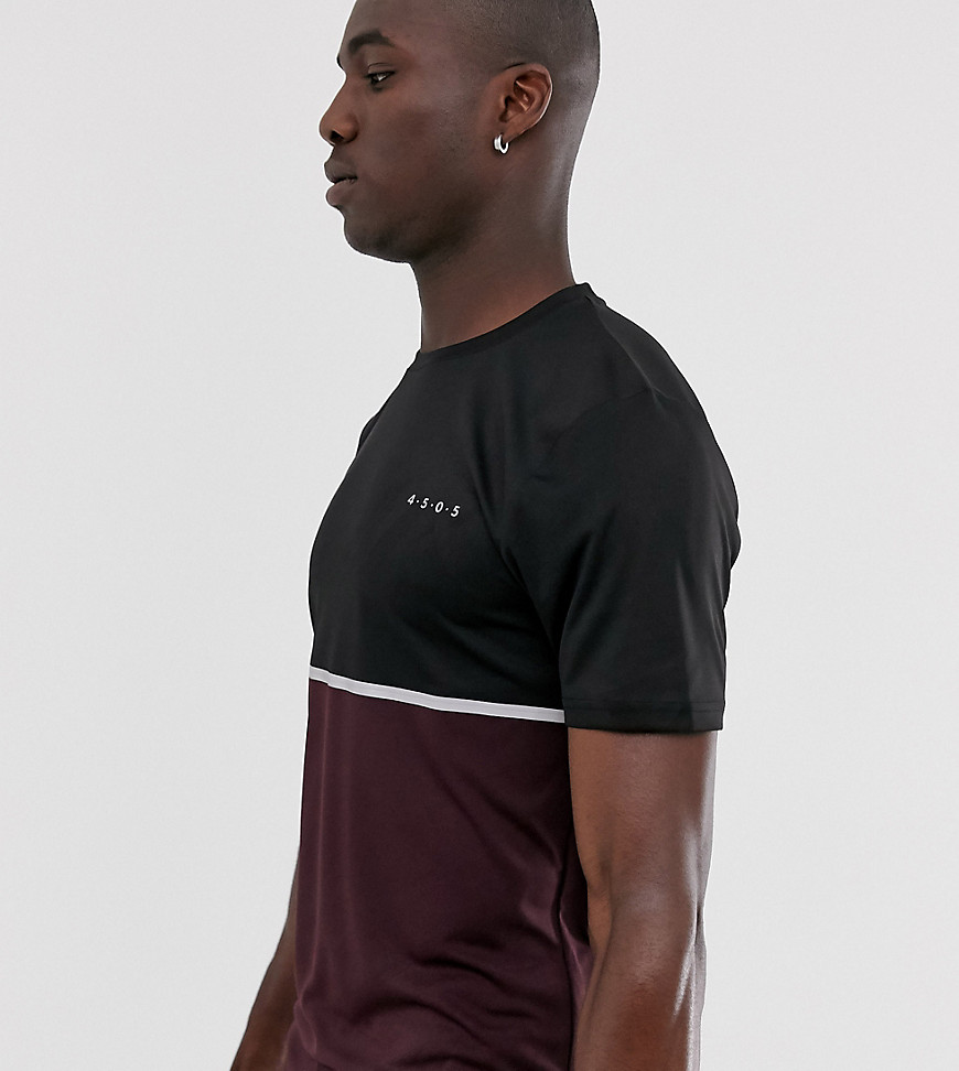ASOS 4505 Tall training t-shirt with contrast panel and quick dry
