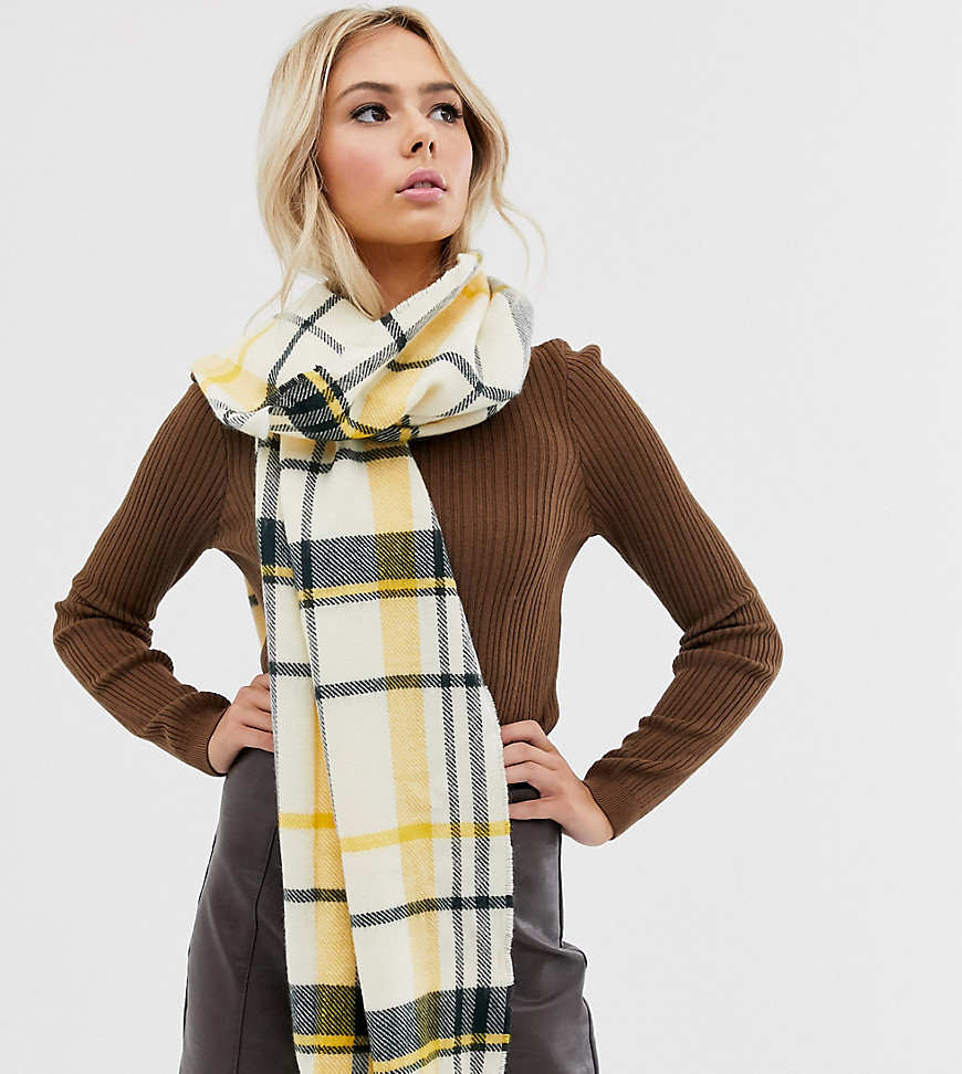 New Look scarf in yellow check