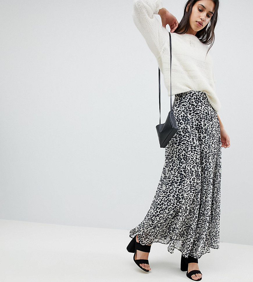LILY AND LIONEL EXCLUSIVE FULL MAXI SKIRT - GRAY,CL1271