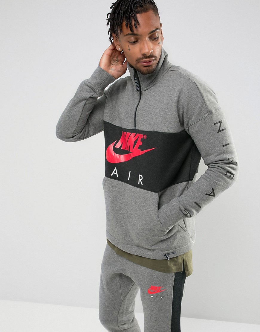 Nike Air Half-Zip Sweatshirt in Grey 861620-091 - Grey