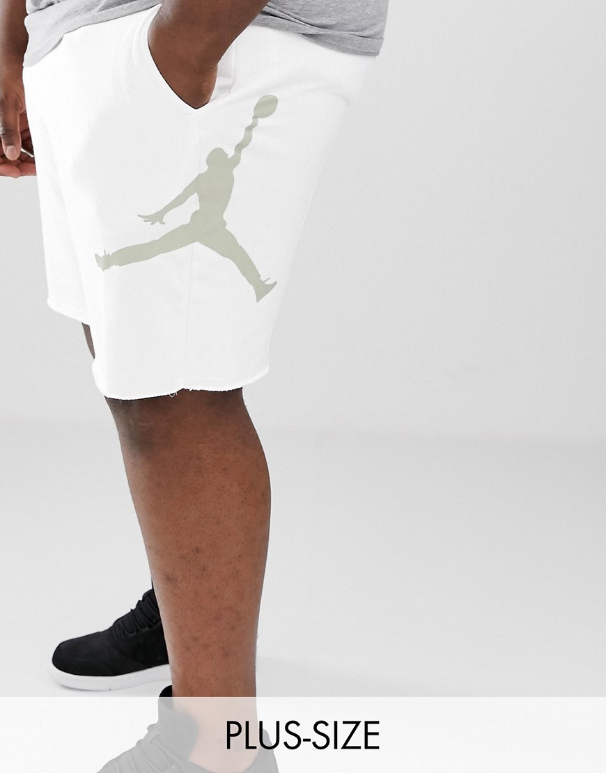 Nike Jordan plus jersey shorts in white