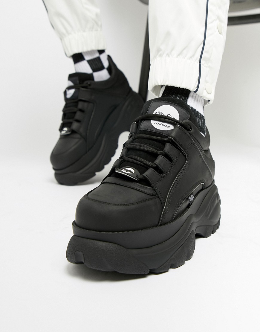 Buffalo classic chunky sole trainers in black