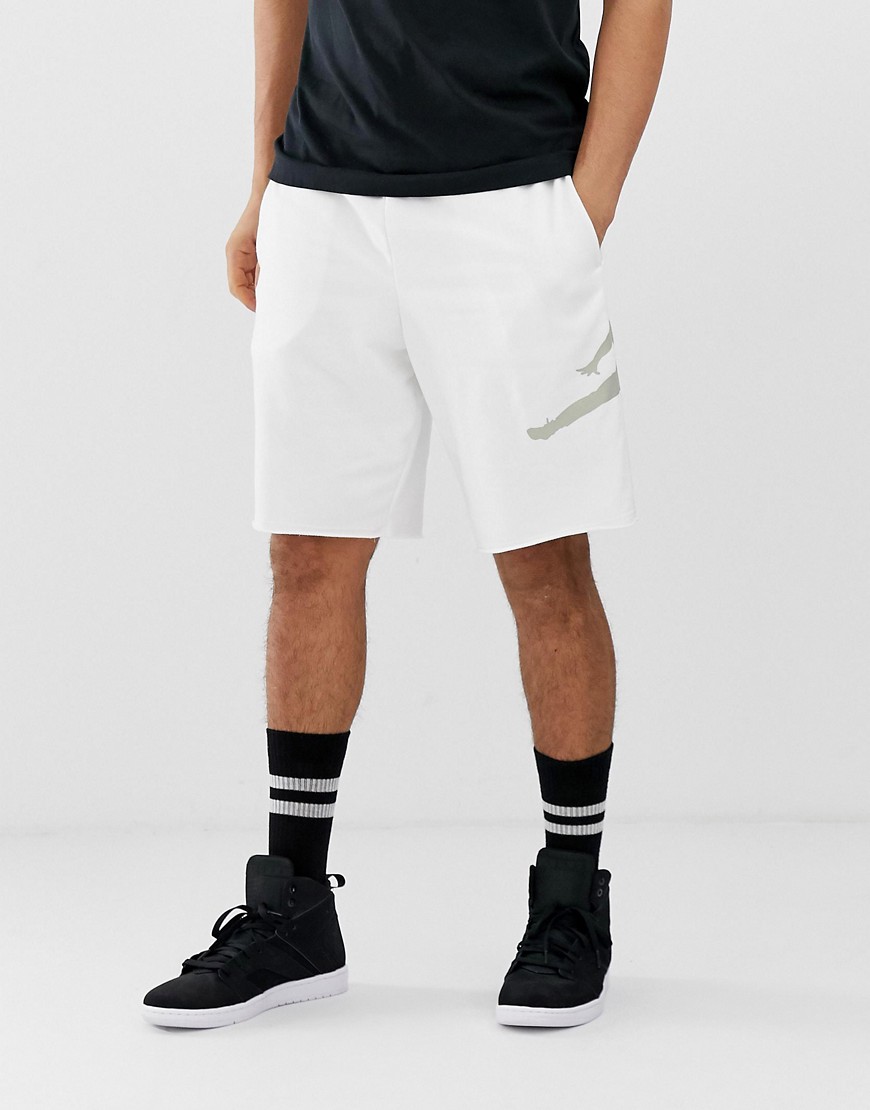 Nike Jordan jersey shorts in white