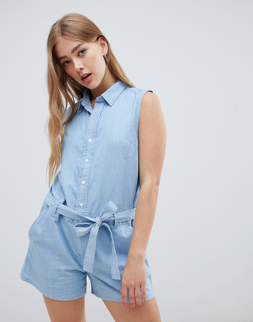 Levi's Molly denim belted playsuit