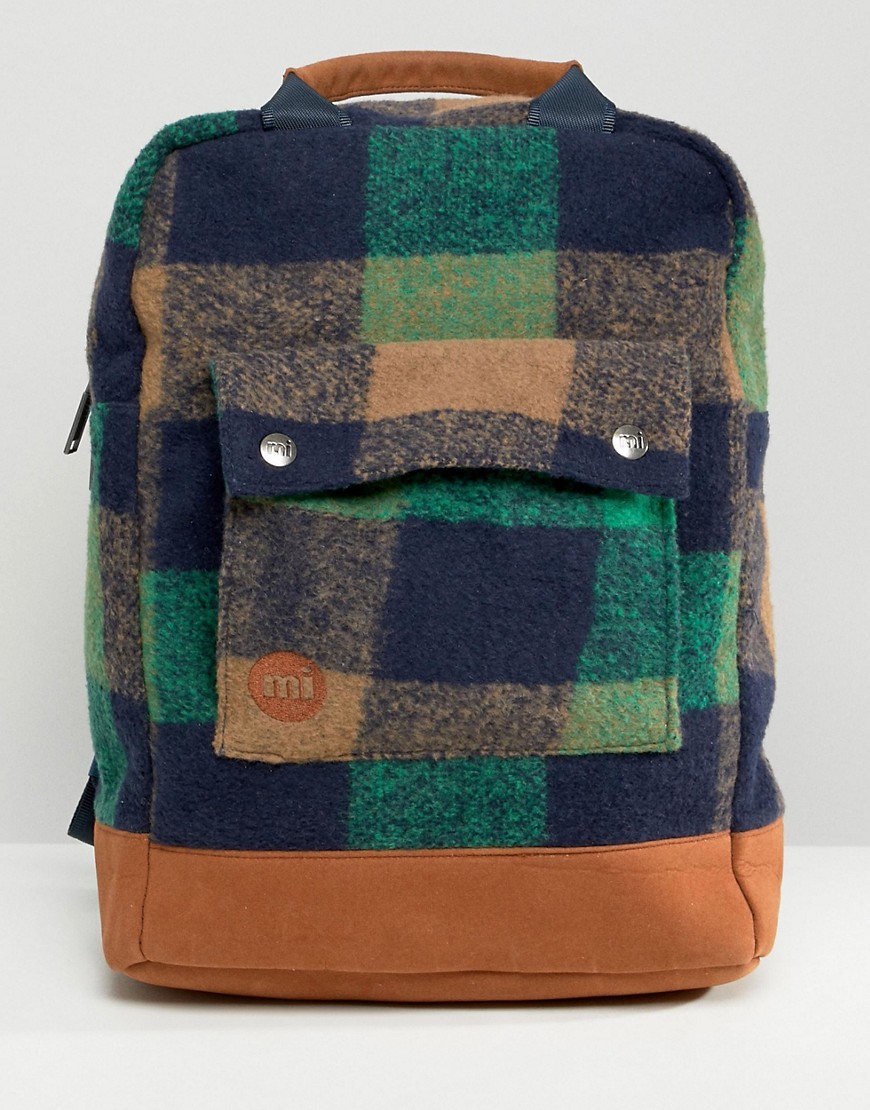 Mi-Pac tote backpack in felt check