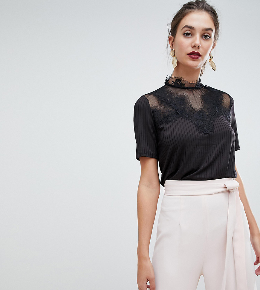 Y.A.S Tall lace detail top