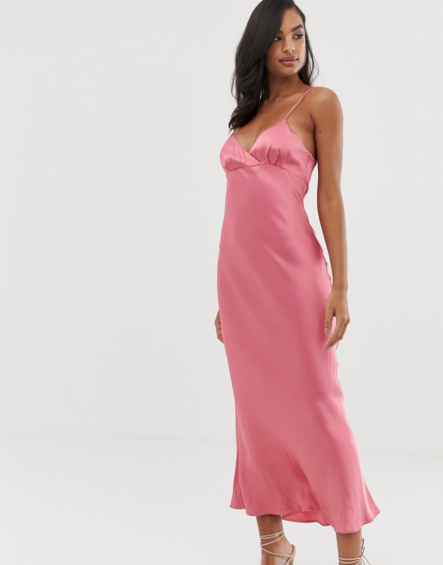 Bec & Bridge Vision Of Love Midi Dress-pink | ModeSens