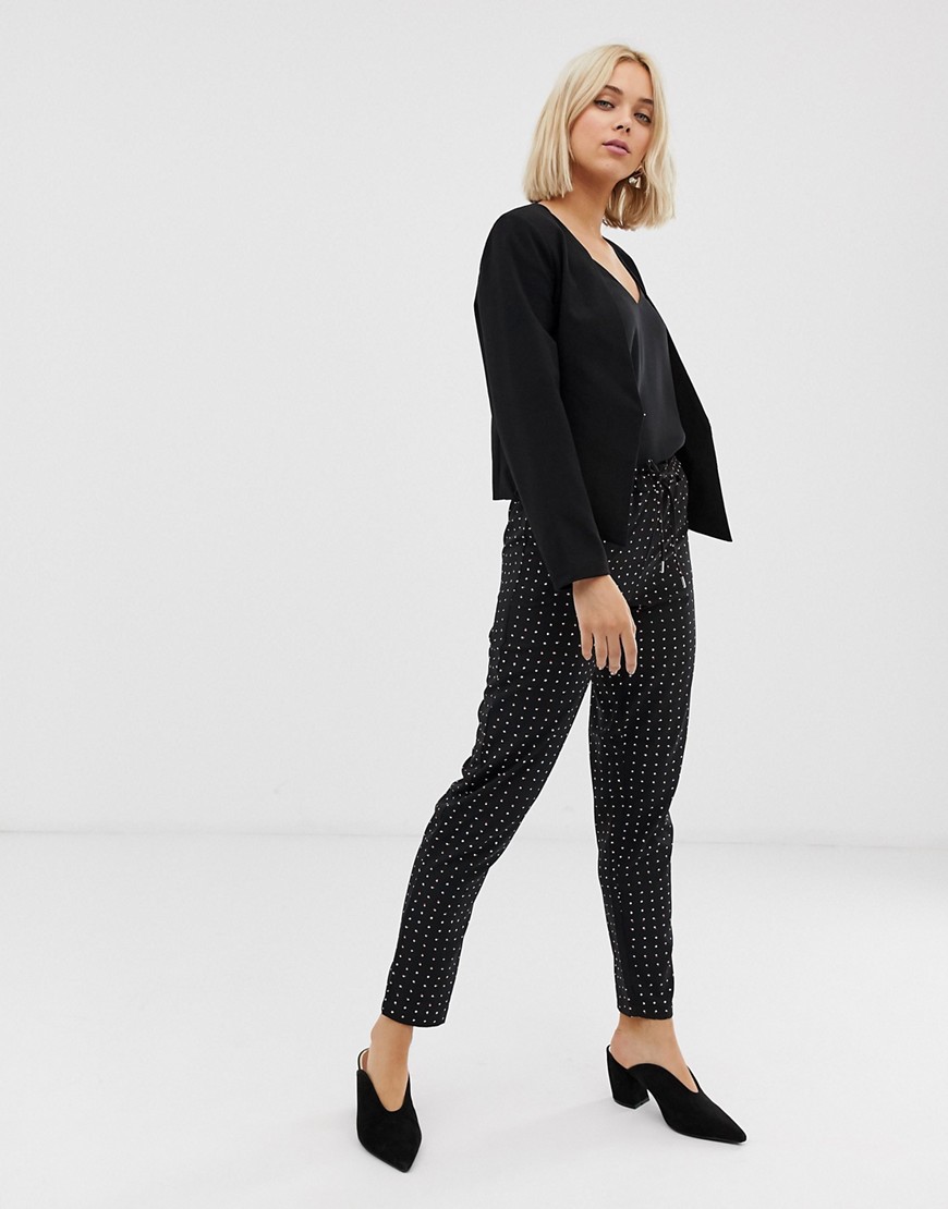 Only Michelle polka dot trousers