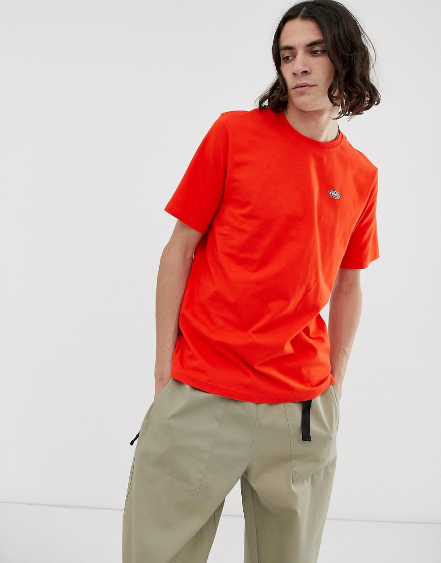 Dickies Stockdale t-shirt with small logo in orange