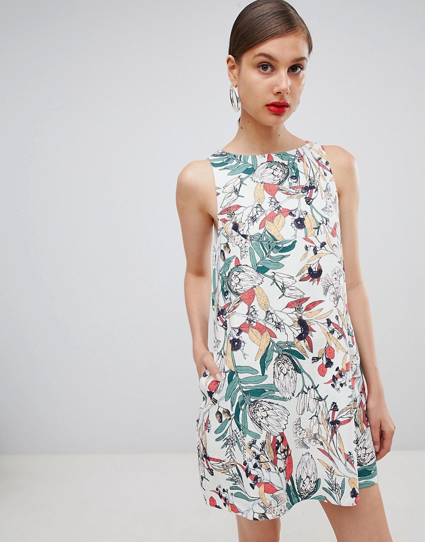 Ryder Luna Leaf Print Dress