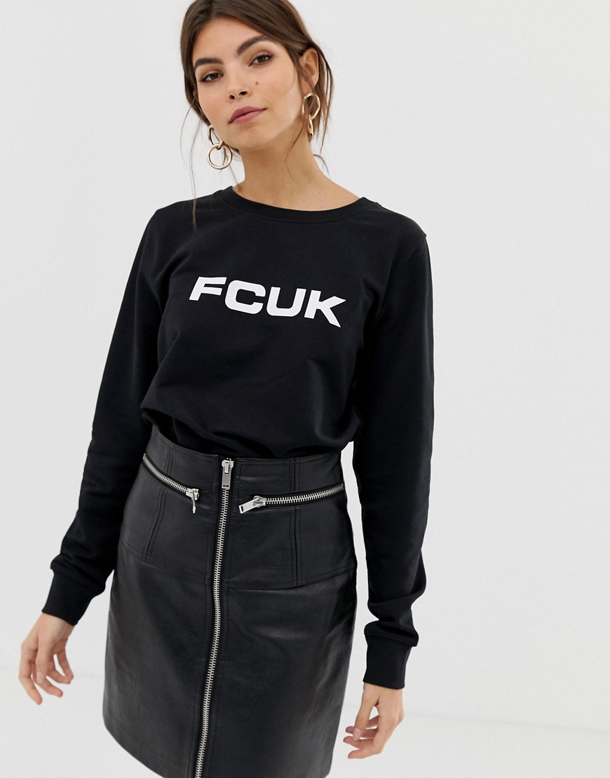 French Connection FCUK Print Sweatshirt