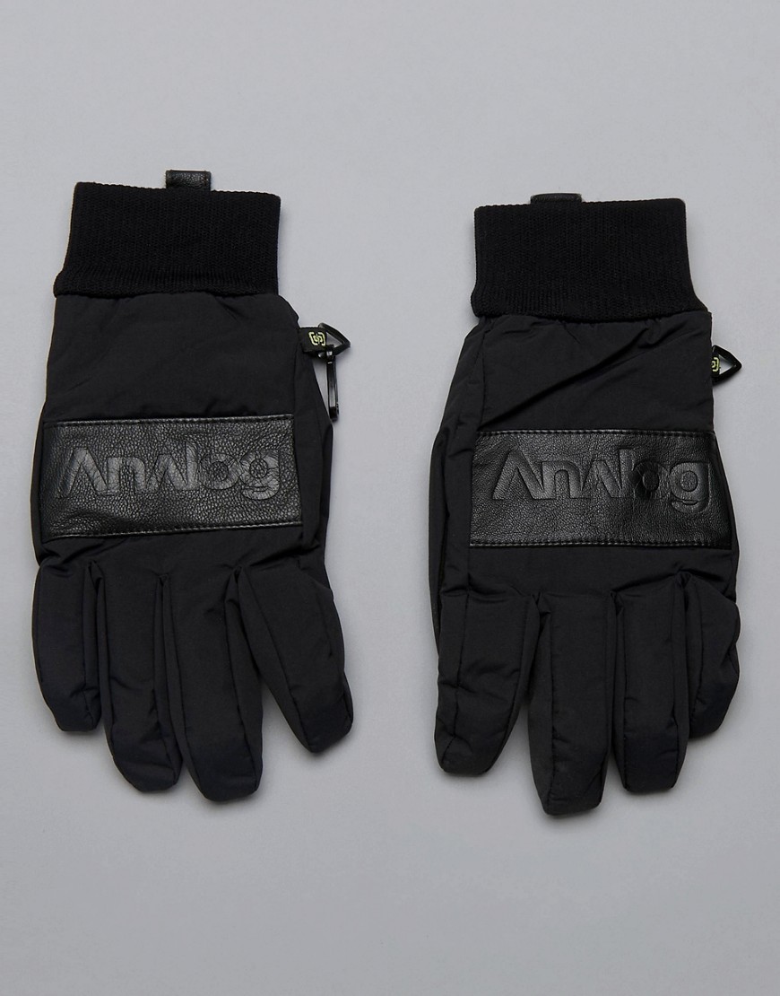 Analog Bartlett Ski Gloves in Black - True black