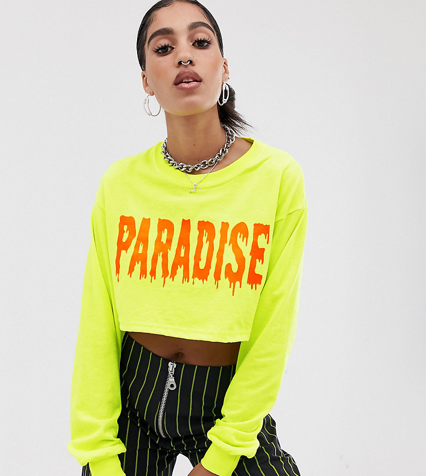 The Ragged Priest cropped t-shirt with slogan