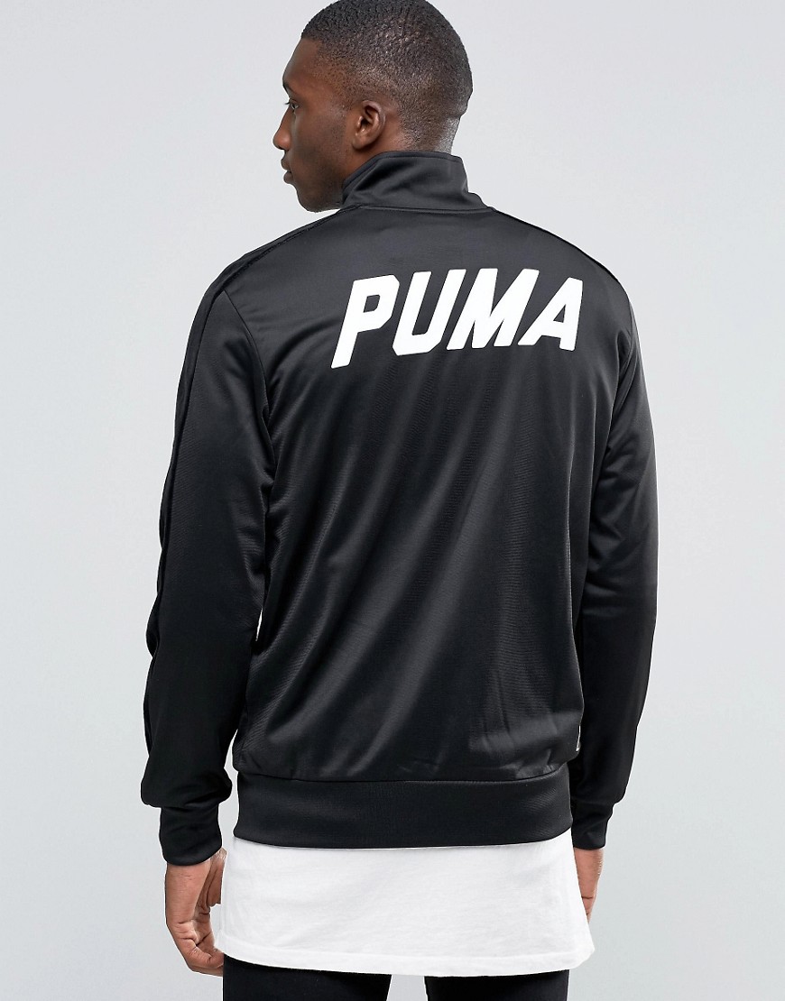 Черная спортивная куртка с бархатной отделкой Puma - Черный 